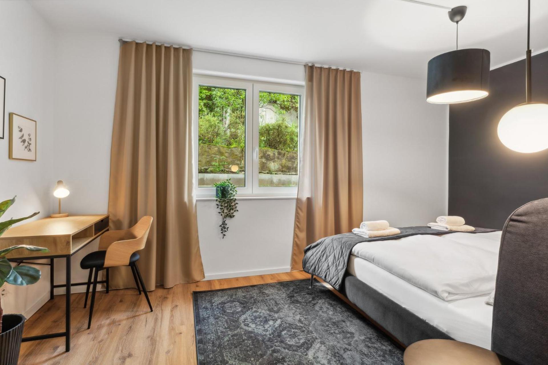 Deluxe Apartment In Bielefeld City Mit Parkplatz Und Terrasse Exterior photo