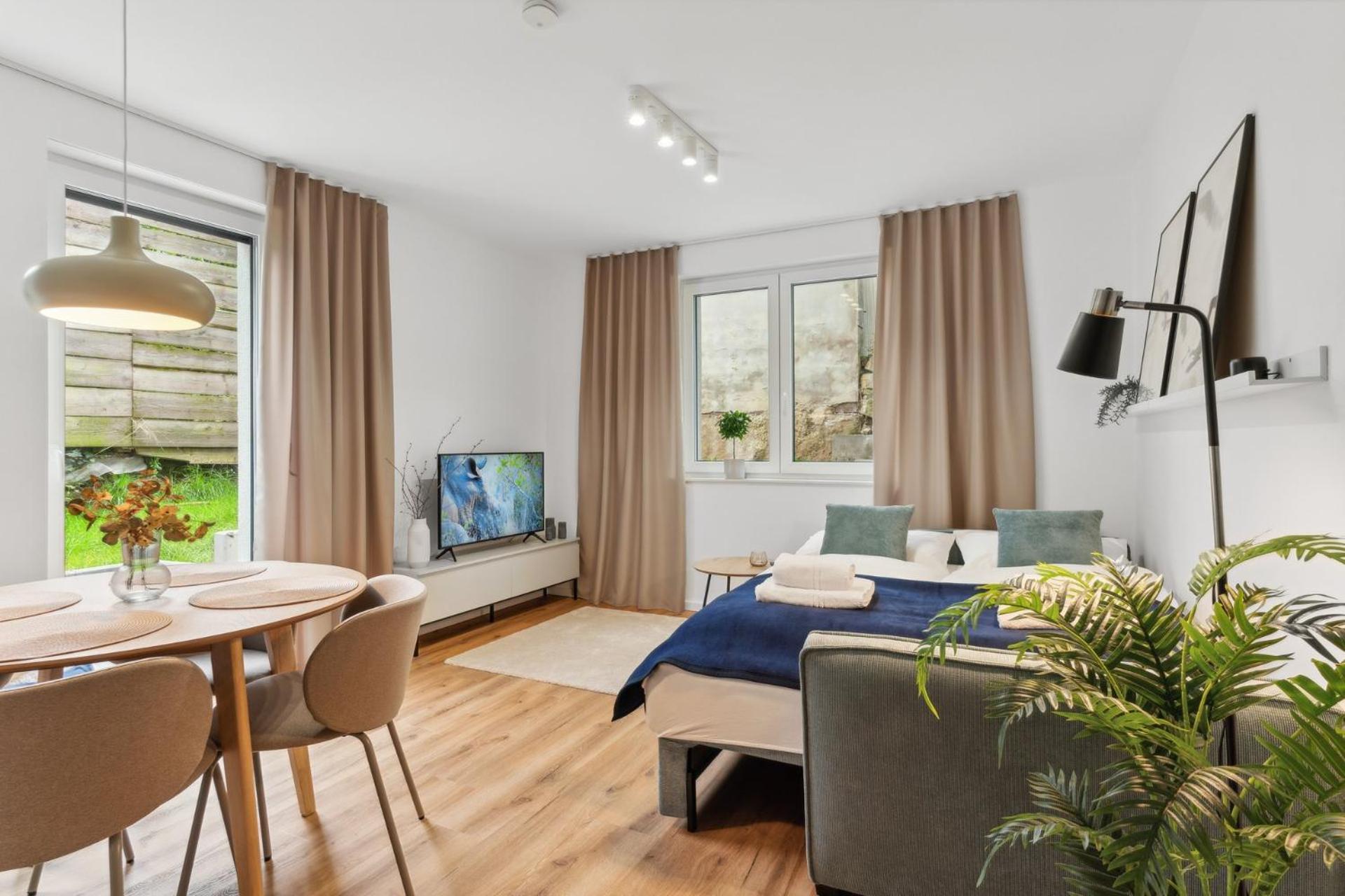 Deluxe Apartment In Bielefeld City Mit Parkplatz Und Terrasse Exterior photo